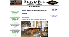 Desktop Screenshot of billiardsplusonline.com